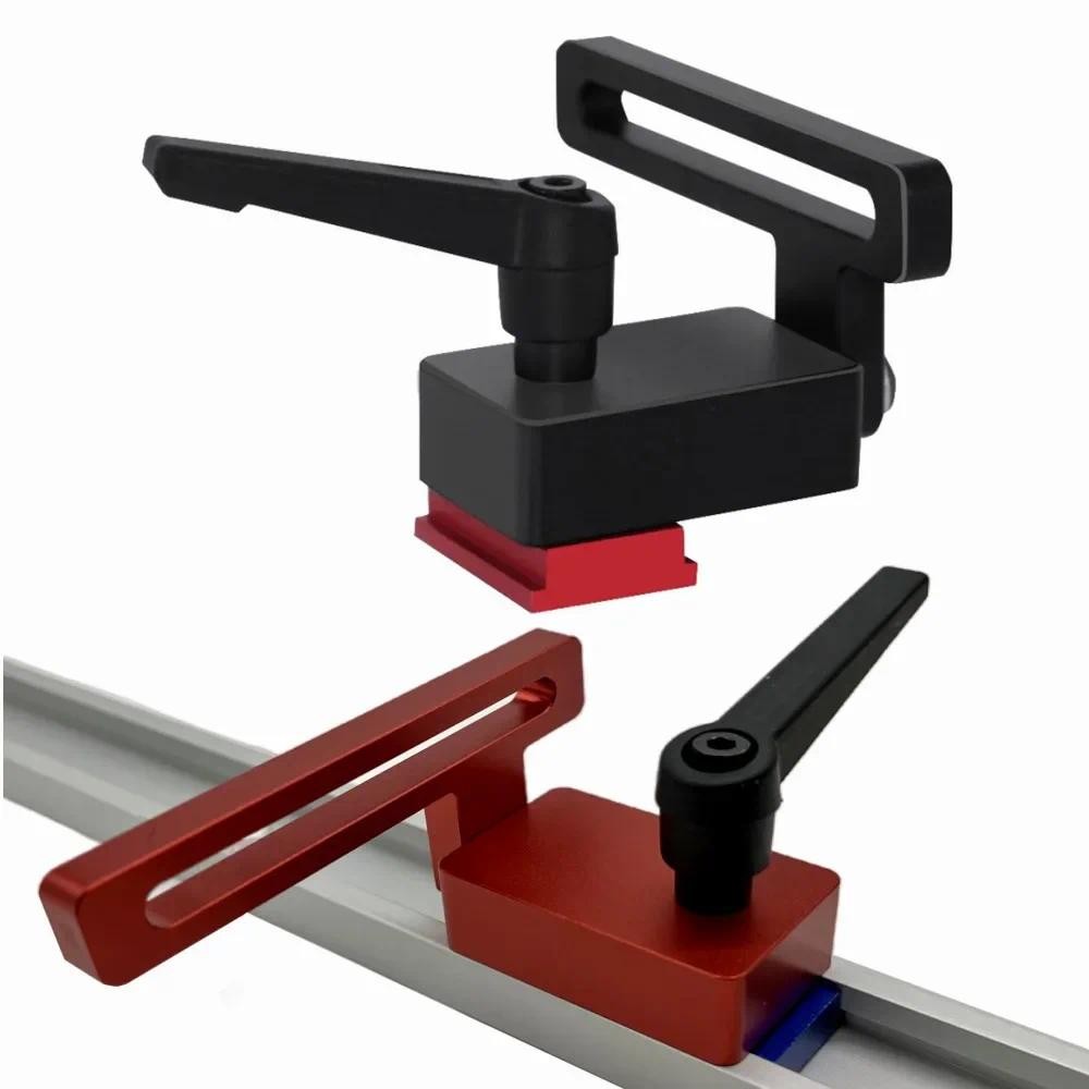 30 ประเภท Miter Track Stop - อลูมิเนียมอัลลอยด์ Miter Track Jig, T Track Stop Block พร้อมตัวล็อคสําห