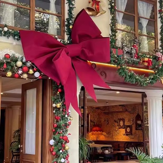 🔥พร้อมส่ง🔥ผ้าโบว์ใหญ่ การตกแต่งพื้นหลัง 30/75cm โบว์ใหญ่ โบว์ยักษ์ สําหรับตกแต่งงานปาร์ตี้วันเกิด งานแต่งงาน คริสต์มาส - รูปที่ 3