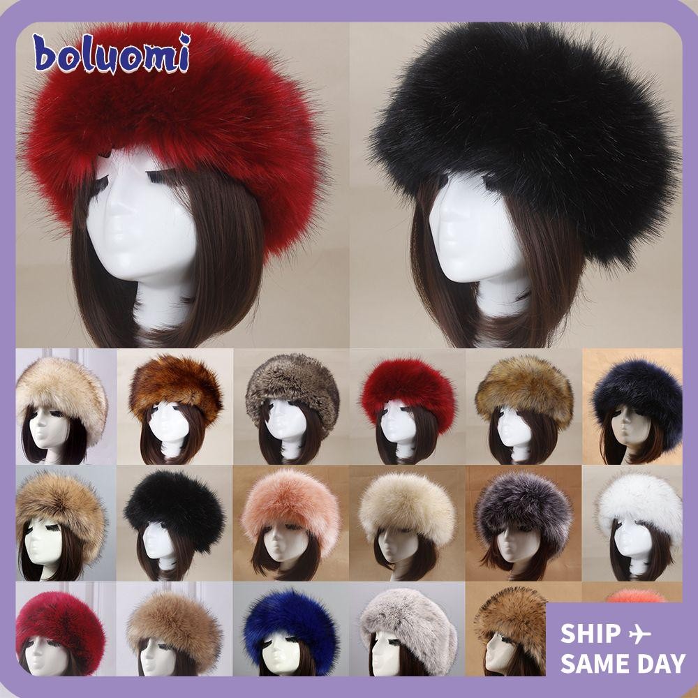 Bolumi ผู้หญิงรัสเซียหมวกกลางแจ้ง Earwarmer แฟชั่น Faux Fur