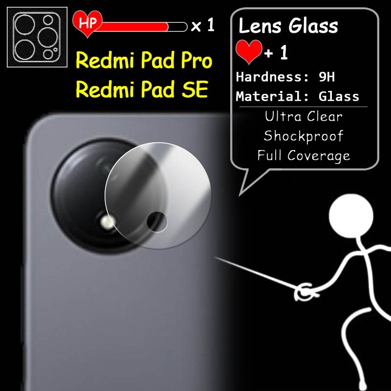 สําหรับ Xiaomi Redmi Pad Pro SE 8.7 4G / Poco Pad 5G Ultra Clear Slim เลนส์กล้องด้านหลังคลุมทั้งหมด 9H กระจกนิรภัย Guard Protector ฟิล์มกันกระแทก