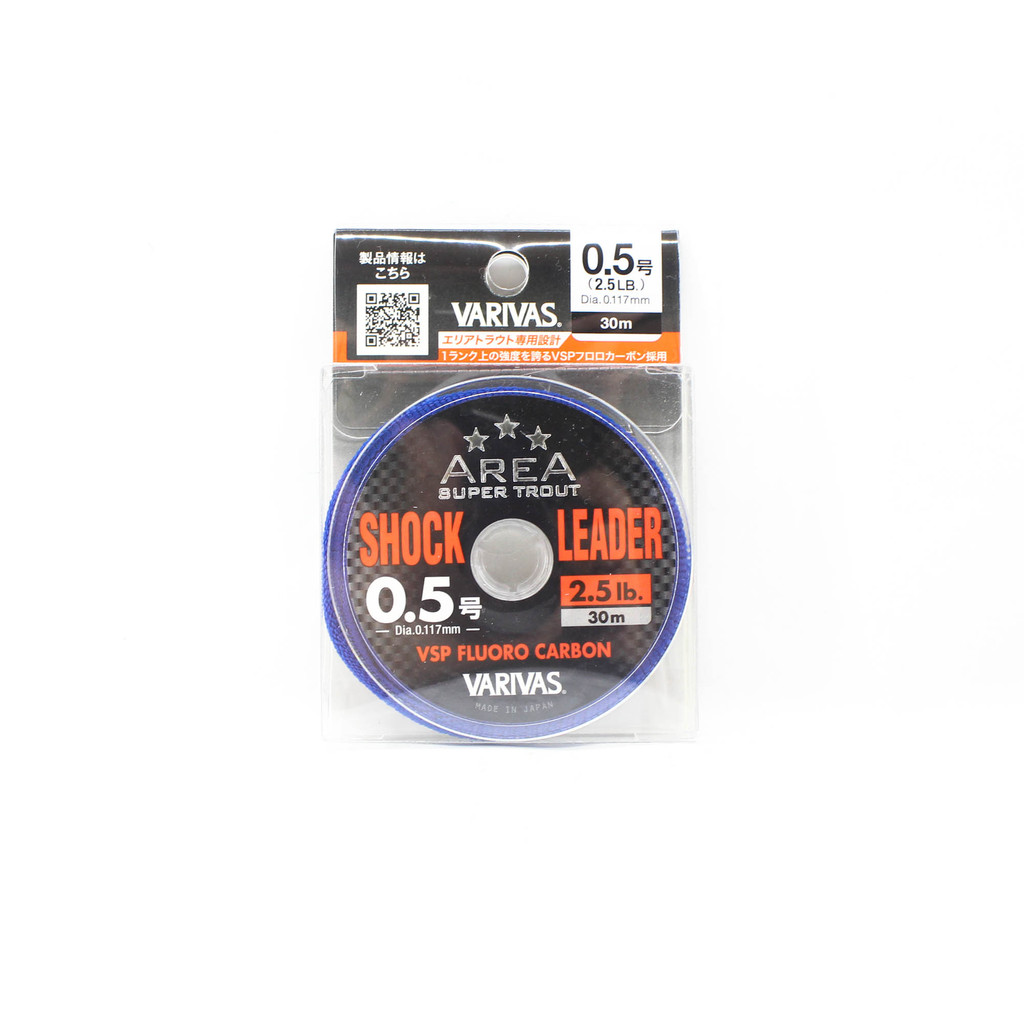 Varivas Fluorocarbon Super Trout Area Shock Leader Line 30m 2.5lb (8072)