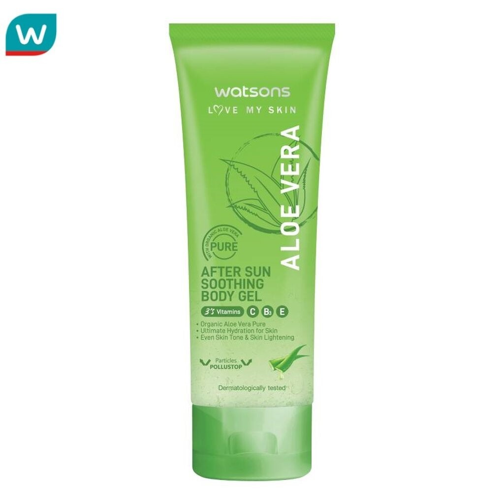 Watsons วัตสัน เลิฟ มาย สกิน อโล เวร่า อาฟเตอร์ ซัน ซูทติ้ง บอดี้ เจล 100มล