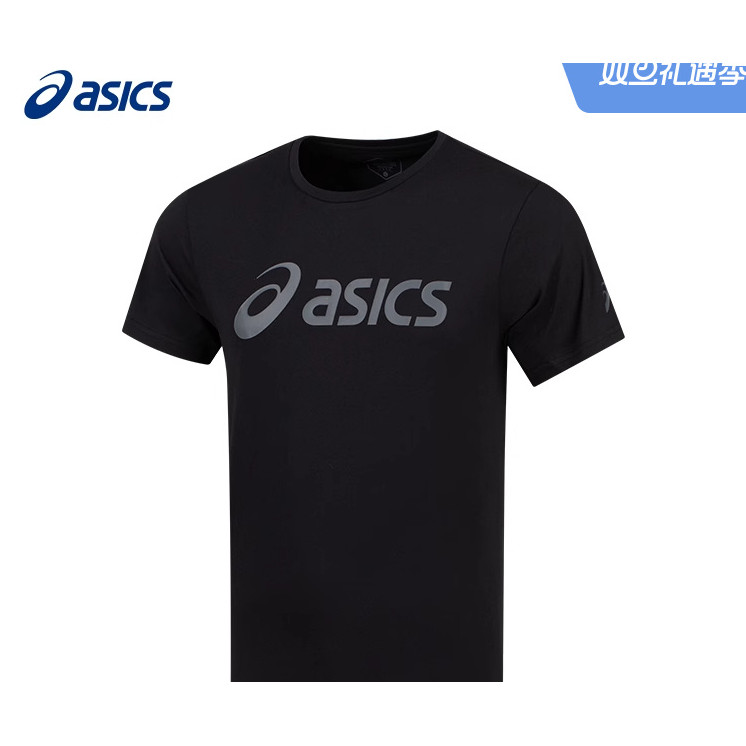 ASICS เอสิค ใหม่ผู้ชายกีฬาเสื้อยืดนุ่มสบายคอลูกเรือกีฬาผ้าฝ้ายพรีเมี่ยม 100% แฟชั่นวิ่งแขนสั้นเสื้อยืด