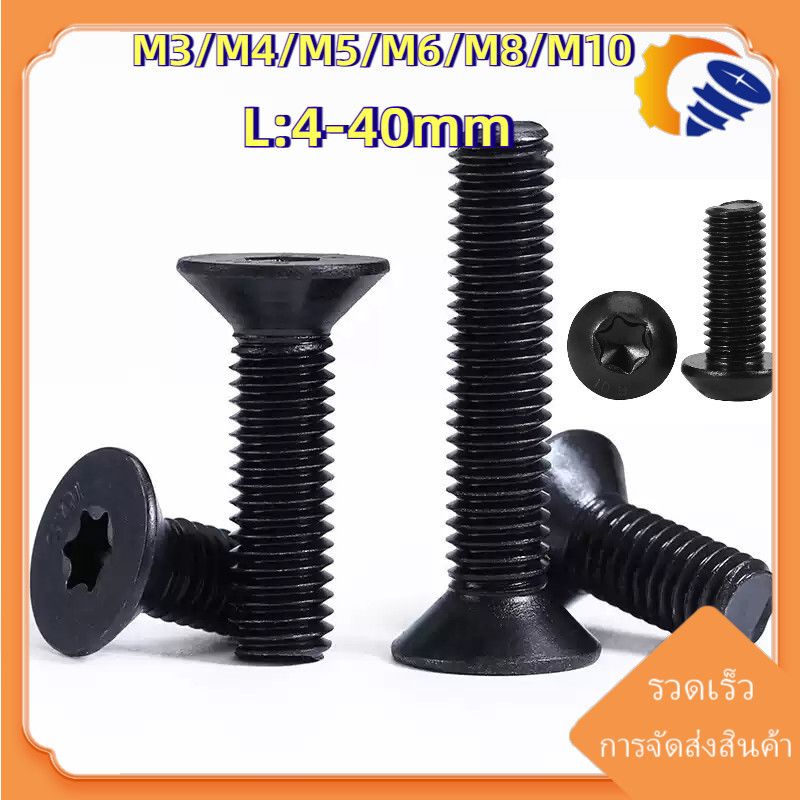 [ZY02-TH-X] Pan Head /Flat Head Torx Machine Screw Grade 10.9 น็อต สกรู หัวกลม  ช่องขัน ดาว ท็อกซ์  