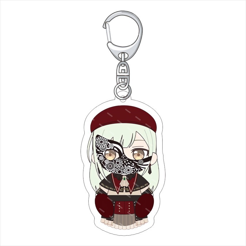 Ave Mujica "Bang Dream!》พวงกุญแจอะคริลิคสามเหลี่ยมจี้อะคริลิค