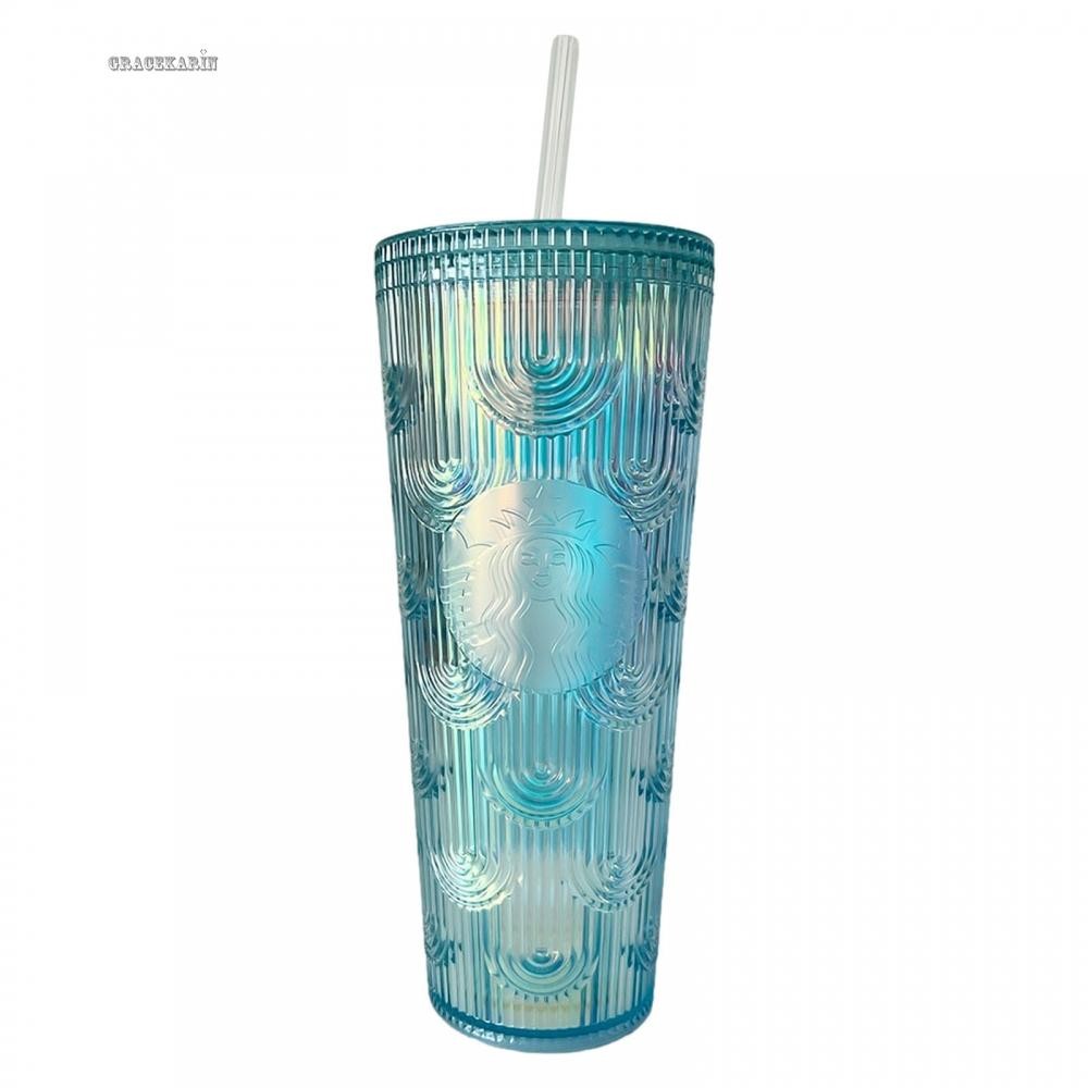 นํากลับมาใช้ใหม่ได้ สําหรับStarbucks Cup with Ocean Siren Mermaid Goddess Design 700ml
