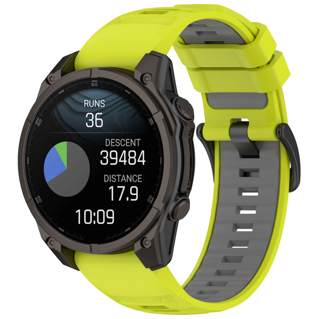 22 มม.26 มม.กีฬาซิลิโคน Quick Fit สําหรับ Garmin Fenix 8 7 6 5 plus 47 มม. 51 มม. / 955 965 745 935 945 / instinct 2 3 / Fenix 7x 6x 5x