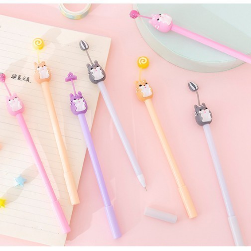 Fruit Doll Character Pen Cute Character Motif Gel Pen Cute Student Pen Korean Online Shopping 018