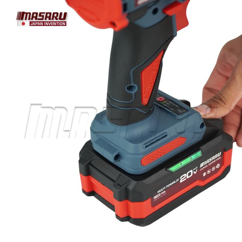 MASARU SCCG-100 COMBO Set บล็อกไร้สาย SCDW-130 + สว่านไขควงกระแทก SCDI-105 20V ใช้แบตร่วมกัน ครบชุดพร้อมใช้งาน - รูปที่ 4