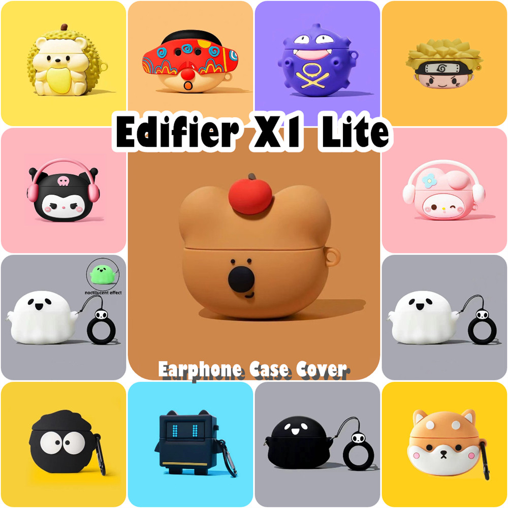 READY STOCK!นําไปใช้กับ Edifier X1 Lite เคส Case เคสหูฟัง การ์ตูนซอก ซิลิโคนนุ่ม เคส เคสหูฟัง NO.3