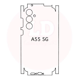 Focus ฟิล์มไฮโดรเจลหลังมีขอบรอบเครื่อง สำหรับ Samsung A56 A36 A26 A16 A06 A55 A35 A34 A24 A14 A54 A34 A14 A05 A05S