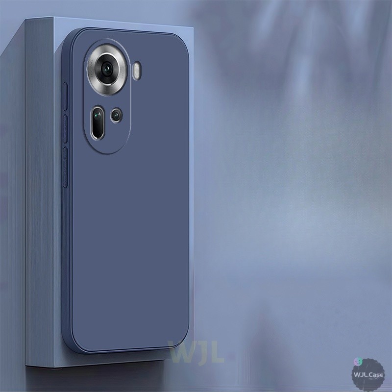 เคส OPPO Reno 11 เคสซิลิโคนโทรศัพท์มือถือสีลูกกวาดเรียบง่าย YT - รูปที่ 3