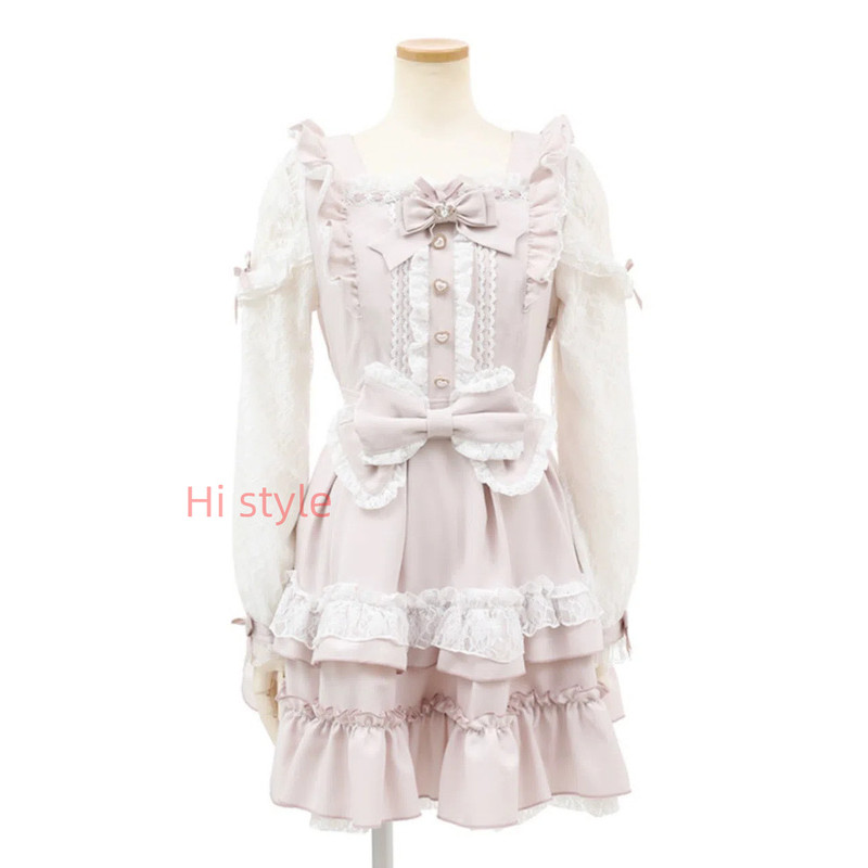 Jirai kei Lizlisa dupes ลูกไม้ Dearmylove เดรสโบว์