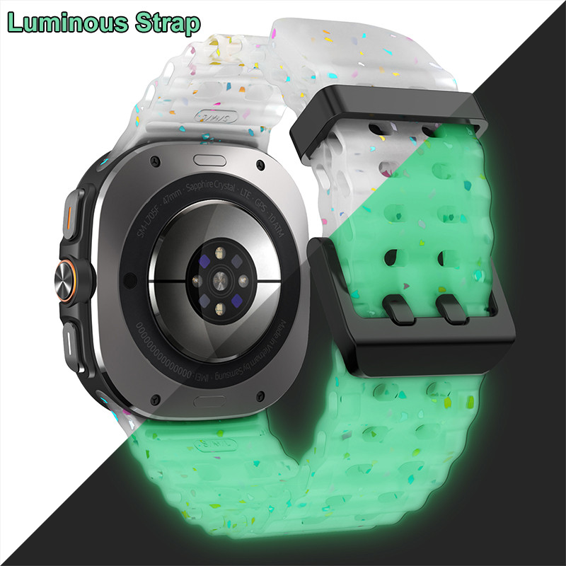 สายซิลิโคนสําหรับ Samsung Galaxy Watch Ultra (2025) สร้อยข้อมือวงสําหรับ Galaxy Watch 7 Ultra 47 มม.