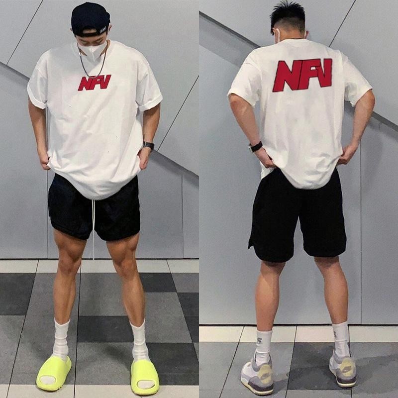 TeeTwoOne🔥  สตรีท oversize เสื้อยืดคอกลม พิมพ์ลายเท่ๆNFV งานดีไม่ยืดไม่ย้วย ootd fashion ผ้าCOTTON  