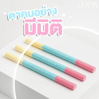 OUKEYA Shiny Dolly eye ปากกาดอลลี่2หัว มีเนื้อครีมซิมเมอร์ให้ความเป็นประกายตาดูกลมโตและอายไลเนอร์ให้ตาดูมีมิติ