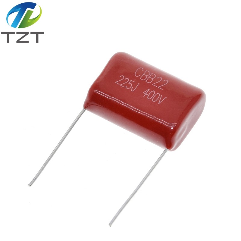 DIY 10PCS 400V225J 2.2UF Pitch 20M 225J400V 225 400V 2200PF CBB ตัวเก็บประจุฟิล์มโพรพิลีน