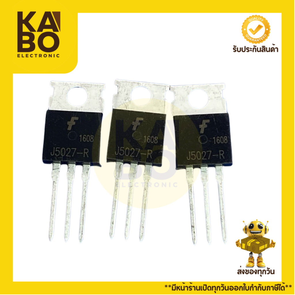 J5027 Transistor NPN 3A 800V ของแท้ สำหรับวงจรเพาเวอร์ซัพพลายและงานควบคุมแรงดัน