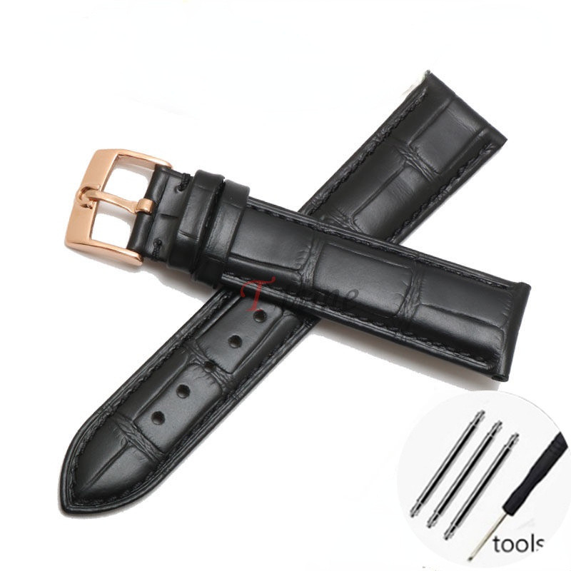 สายนาฬิกาหนังแท้ 18-22 มม. สําหรับ Omega - สายสํารองหรูหราสําหรับ Seamaster/Speedmaster (สีดํา, น้ําเงิน, น้ําตาล) - รูปที่ 6