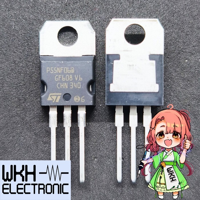 EWR27 ORI P55NF06A STP55NF06 P55NF06 55N06 50A 60V N-Ch MOSFET TO-220