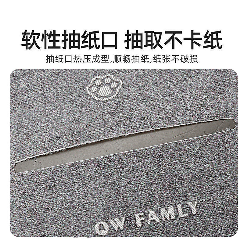 สร้างสรรค์หูแมวรถกล่องกระดาษทิชชูรถกล่องกระดาษทิชชูรถน่ารักแขวนที่เท้าแขนกล่องการ์ตูนการจัดเก็บรถ - รูปที่ 5