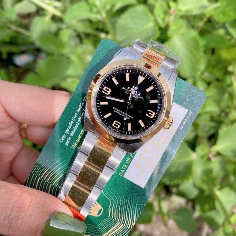 (สินค้าพร้อมส่ง) นาฬิกาข้อมือ ROLEX EXPLORER SWISS โรงงาน EW งานสวย สำหรับใส่สลับครับ