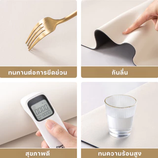 แผ่นดูดซับน้ำ จานรองจาน Placemat น้ำซุปข้นไดอะตอม รูปแบบการ์ตูนน่ารัก ตกแต่งบ้าน