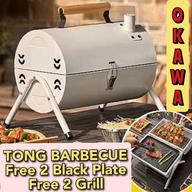 BIG SIZE Outdoor Portable Barbeque DOUBLE SIDED Grill SMOKEHOUSE Barbeque Grill Outdoor Portable Gri