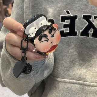 Angry Crayon Shin Chan เคสหูฟังไร้สาย Bluetooth airpods Pro 1/2/3/4หูฟังฝาครอบป้องกัน