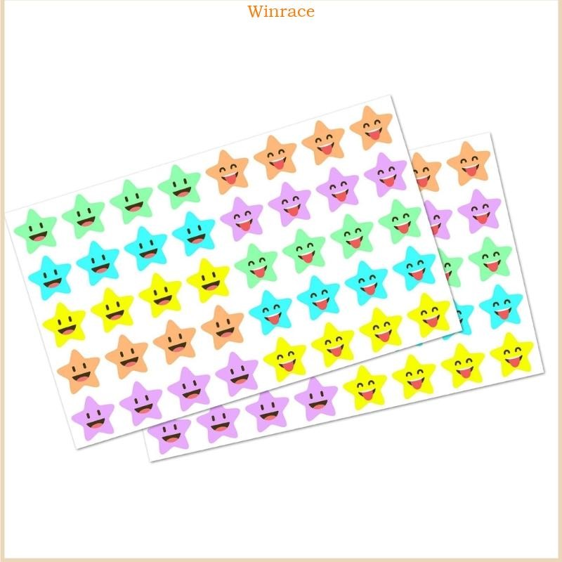 WRC 10 แผ่นสติ๊กเกอร์ดาวขนาดเล็กสติกเกอร์สติกเกอร์หน้ามีความสุขสติกเกอร์รางวัล