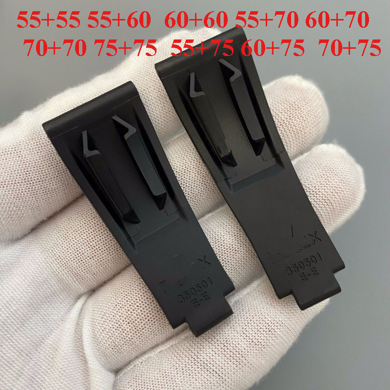 เหมาะสําหรับ Rolex 20 มม.สายคล้องคอซิลิโคนยางคุณภาพสูง Waterpoor นาฬิกาสําหรับ Daytona Submariner GM