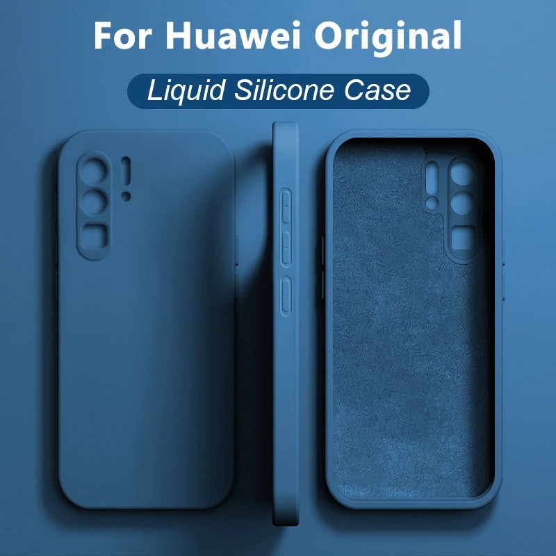 เคสซิลิโคนเหลวสําหรับ Huawei P30 P20 P40 Pro Lite บางนุ่มกันกระแทกสําหรับ Huawei P20Pro P30Pro HuaweiP30