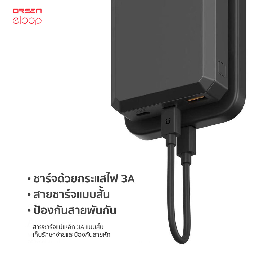 [789บ.สุดคุ้ม] Orsen by Eloop E59 แบตสำรอง 20000mAh รองรับ QC3.0 PD PPS UFCS 45W PowerBank Type C Output พาวเวอร์แบงค์ - รูปที่ 5