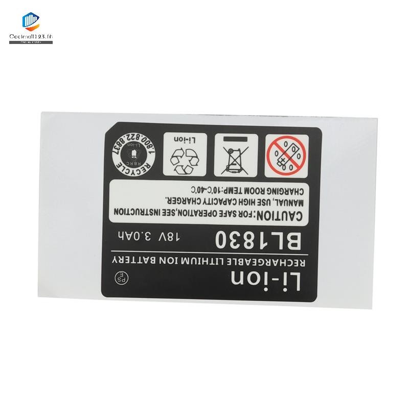 10 ชุด BL1830 Label แบตเตอรี่ลิเธียมไอออน 18V ป้ายสติกเกอร์เหมาะสําหรับ 18V โลโก้แบตเตอรี่ .coolmall123th ราคา ถูกที่สุด ดีลบีเคเค แกลเลอรีภาพที่ 6