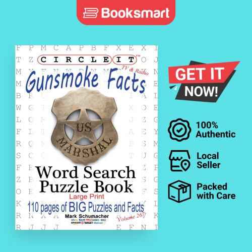 Circle It Gunsmoke Facts Word Search Puzzle Book - หนังสือปกอ่อน - อังกฤษ - 9781950961542