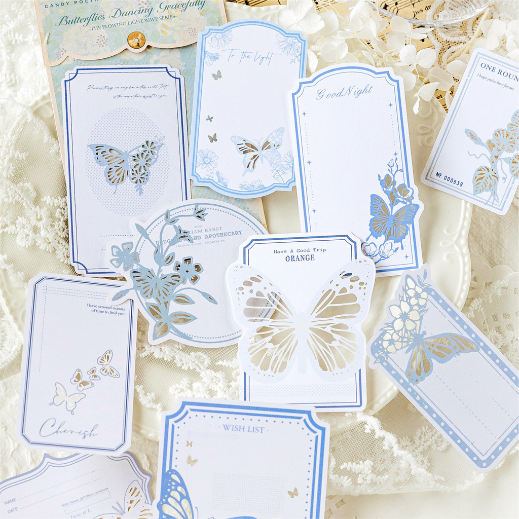 10 ชิ้น Retro Hollow หมายเหตุกระดาษ DIY Scrapbooking Collage Junk Journal ความงามเครื่องเขียน Planner Craft กระดาษ