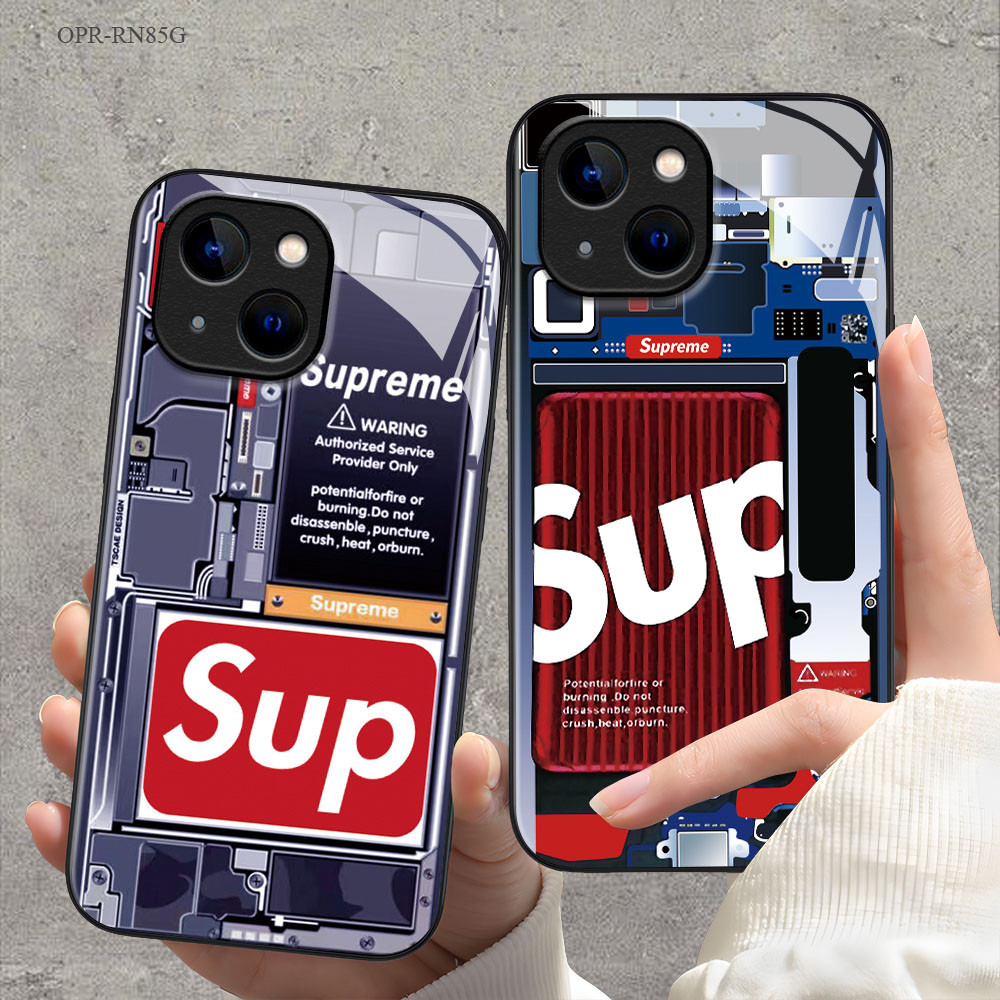 OPPO Reno 8 8Z 7 7Z 6Z 6 5 4 2F F11 F9 F7 F5 Pro Youth 4G 5G เคสออปโป้ Hat Boy Glass Case