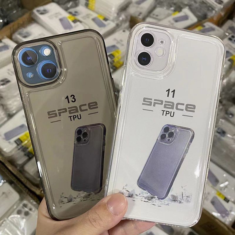 เคสใส For iPhone 13 17 Air 11 12 14 15 16 Pro Max 7 8 Plus X XR XS Max SE2 เคสโทรศัพท์กันกระแทก ฝาหลังนุ่ม Soft TPU Case