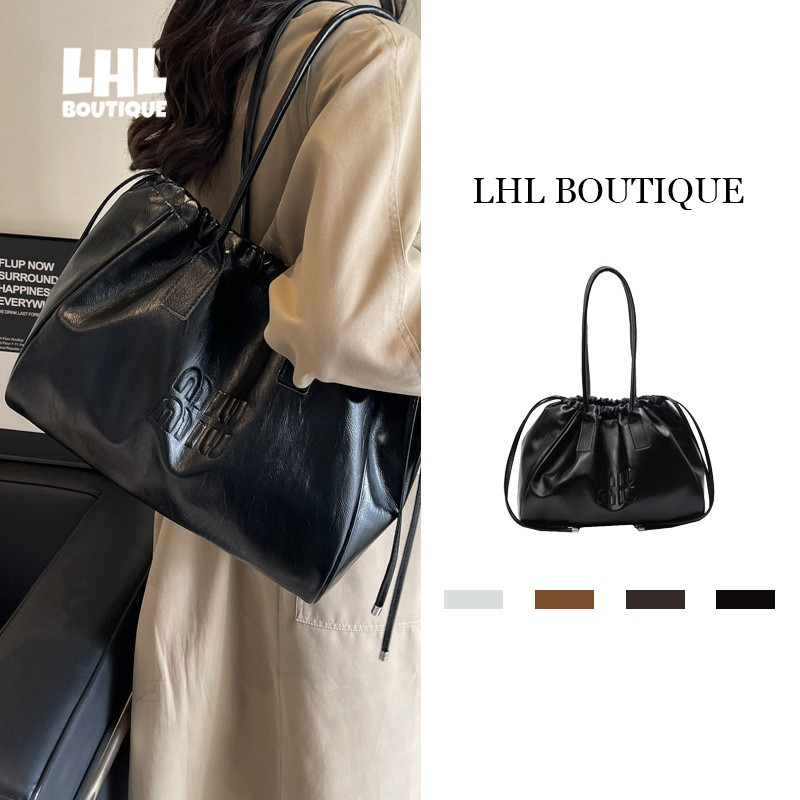 LHL BOUTIQUE ใหม่สบายๆพร็อพกระเป๋าถือย้อนยุคกระเป๋าซอกกระเป๋าสะพาย
