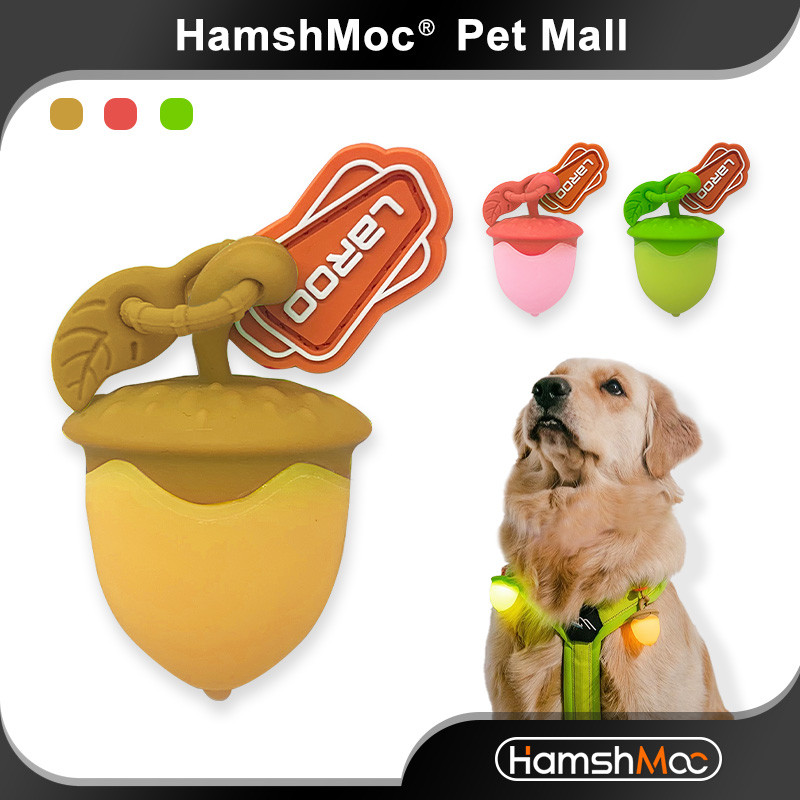 Hamshmoc สัตว์เลี้ยงกันน้ําไฟ LED ชาร์จ USB สุนัขเรืองแสง Ant-Lost ติดสายคล้องคอสายจูงสําหรับสุนัขเดินกลางคืน