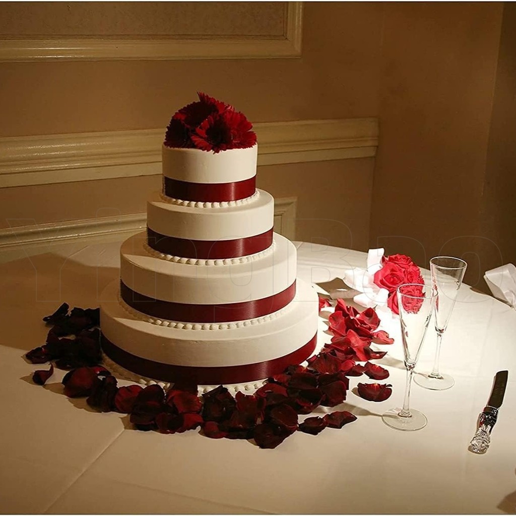 25หลาริบบิ้นสําหรับห่อของขวัญสีแดงซาตินริบบิ้นผมริบบิ้นที่สมบูรณ์แบบสําหรับห่อของขวัญเชิญลูกโป่งดอกไม้งานฝีมือเย็บพรรคตกแต่งงานแต่งงานวั - รูปที่ 6