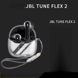 เหมาะสําหรับ JBL TUNE FLEX 2 เคสป้องกันโปร่งใสสูงรวมทุกอย่าง Jingdou 2 ชุดหูฟังบลูทูธเคสใสนุ่ม