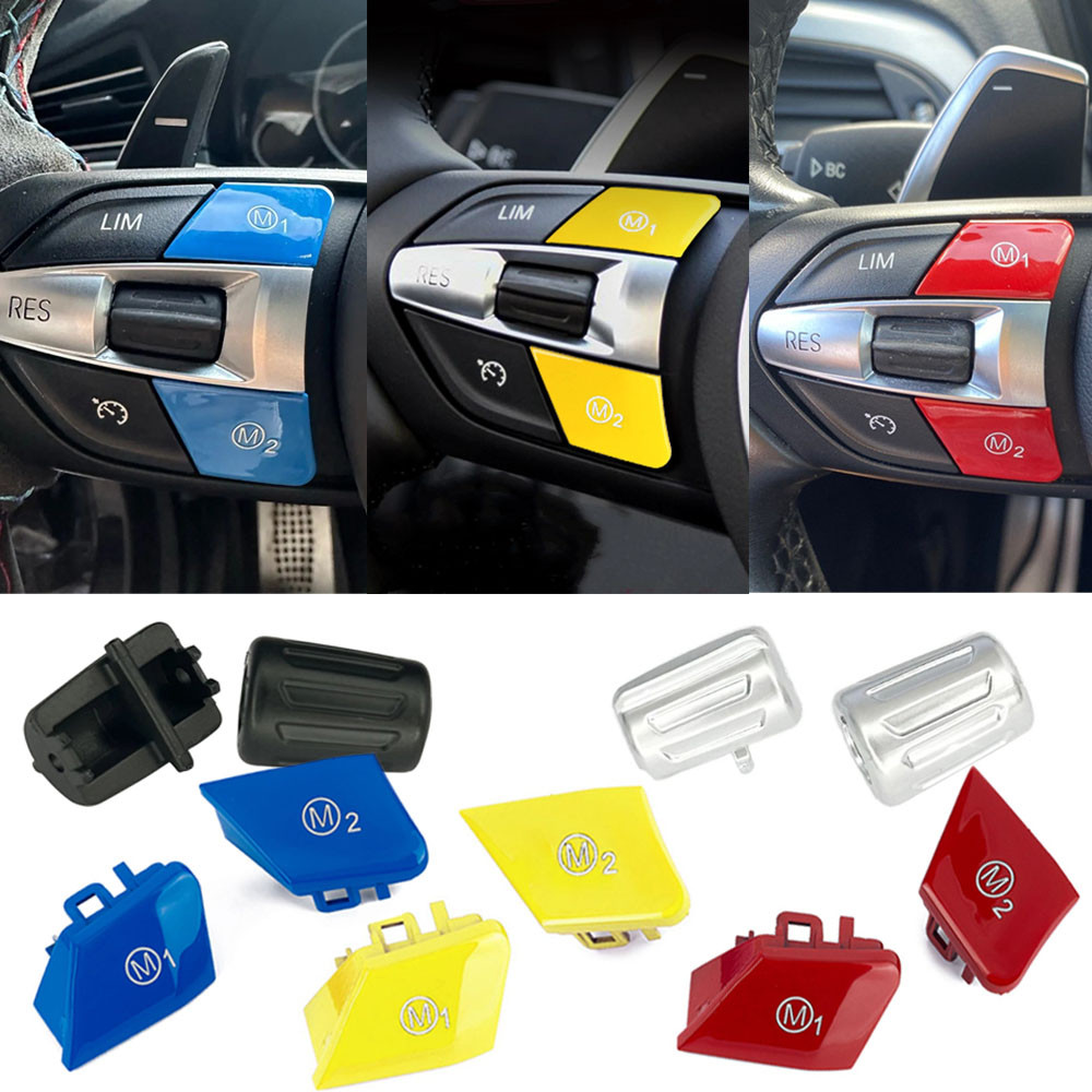 รถ Multi-function พวงมาลัยปุ่มควบคุม M1 M2 ปุ่มสวิทช์สําหรับ BMW M3 M4 M5 M6 X5M X6M F80 F82 F83 F10