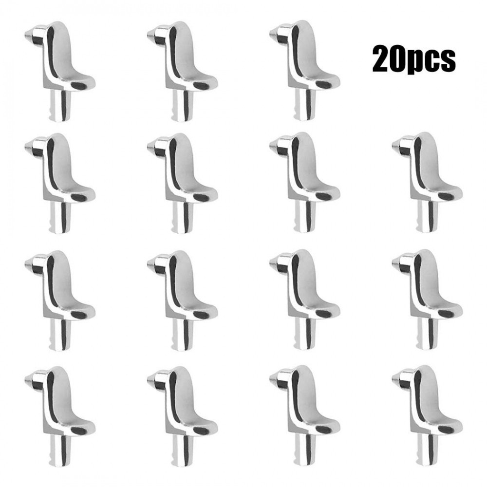 Shelf Support Pegs 20pcs Cabinet Pins Hanger Stainless Steel Unit Cupboard Studs