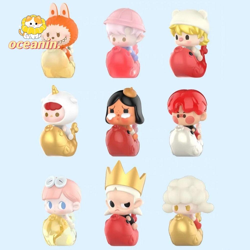 กล่อง, MOLLY Labubu CRYBABY Lucky Charm Series อะนิเมะรูป, แฟชั่น สบู่ฟองน่ารักกล่องของเล่นเด็ก