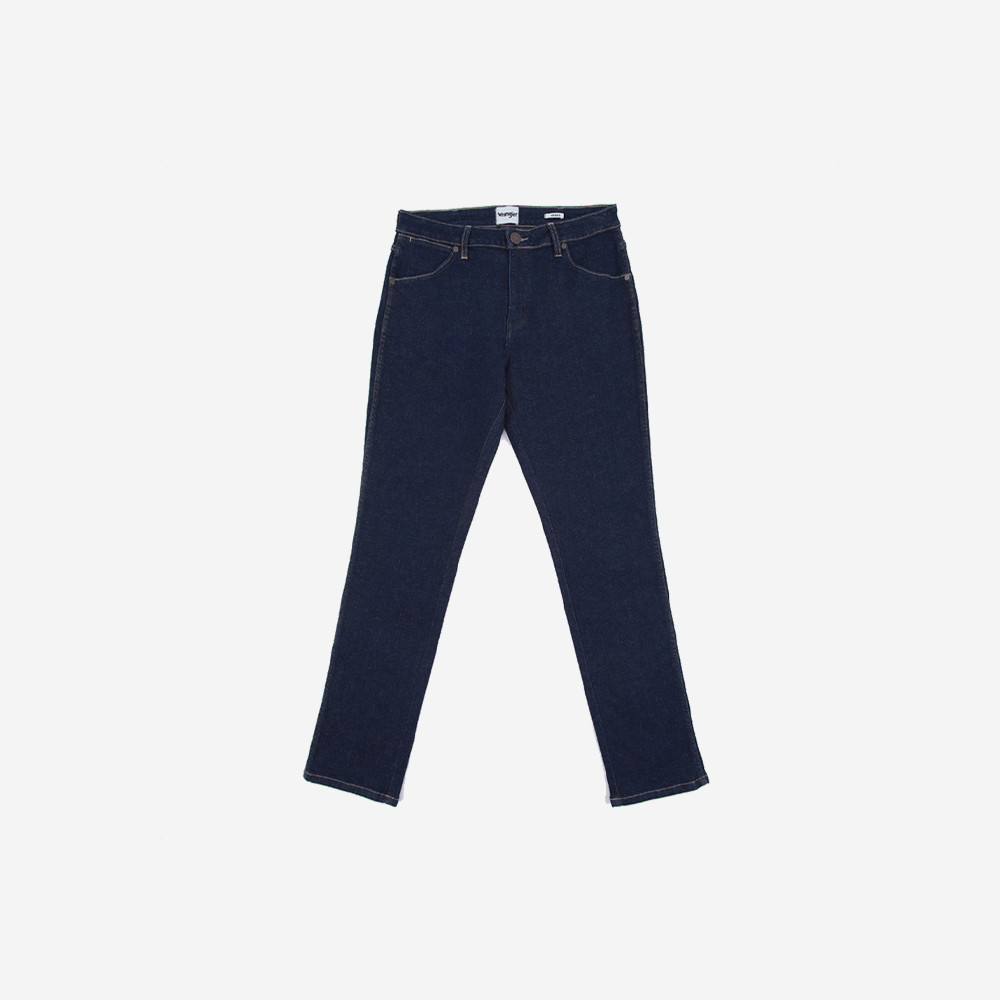 WRANGLER กางเกงยีนส์ผู้ชาย เอวกลาง ทรงรัดรูป ทรง Vegas รุ่น WR S224MVEGF66 - สียีนส์กลาง