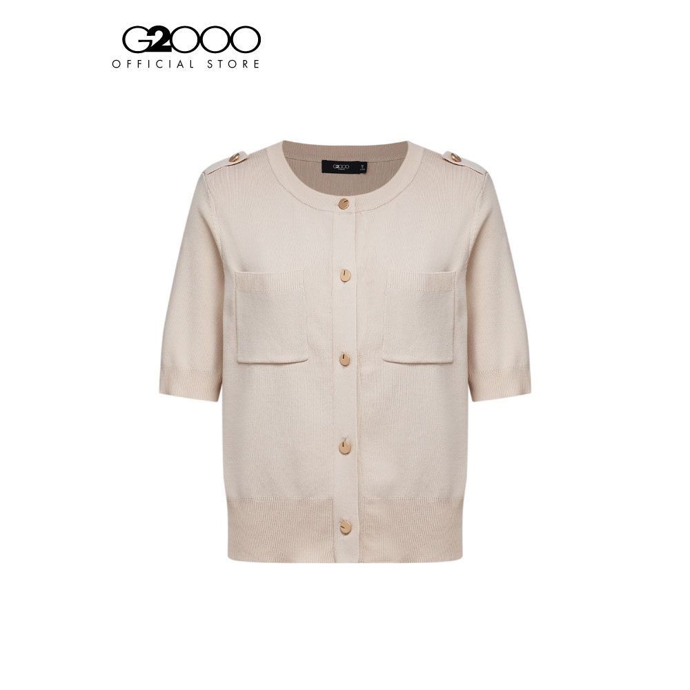G2000 เสื้อคาร์ดิแกนสำหรับผู้หญิง ทรง Regular Fit รุ่น 4627631112 BEIGE