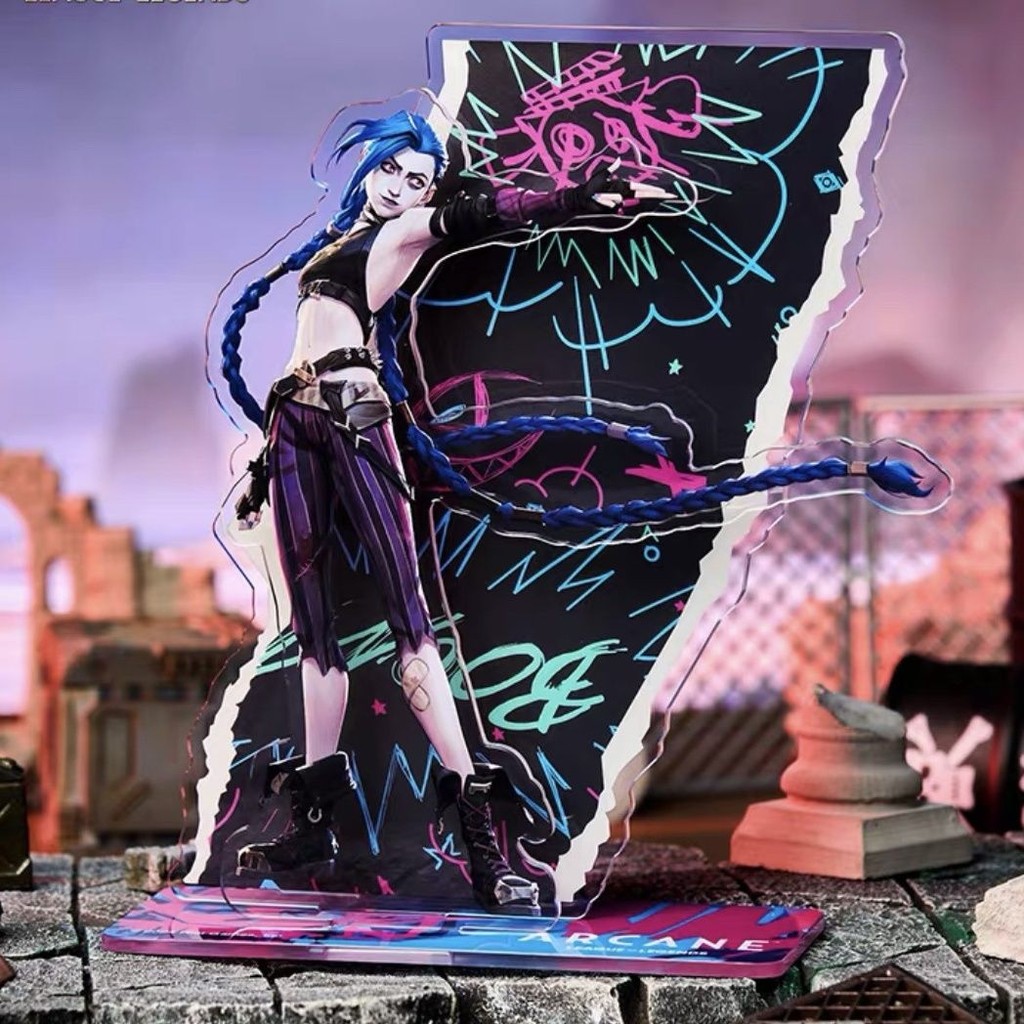 Arcane ของเล่นตัวเลขอะคริลิคขาตั้งอะนิเมะรุ่น Action Figure เครื่องประดับอุปกรณ์เสริม League of Lege