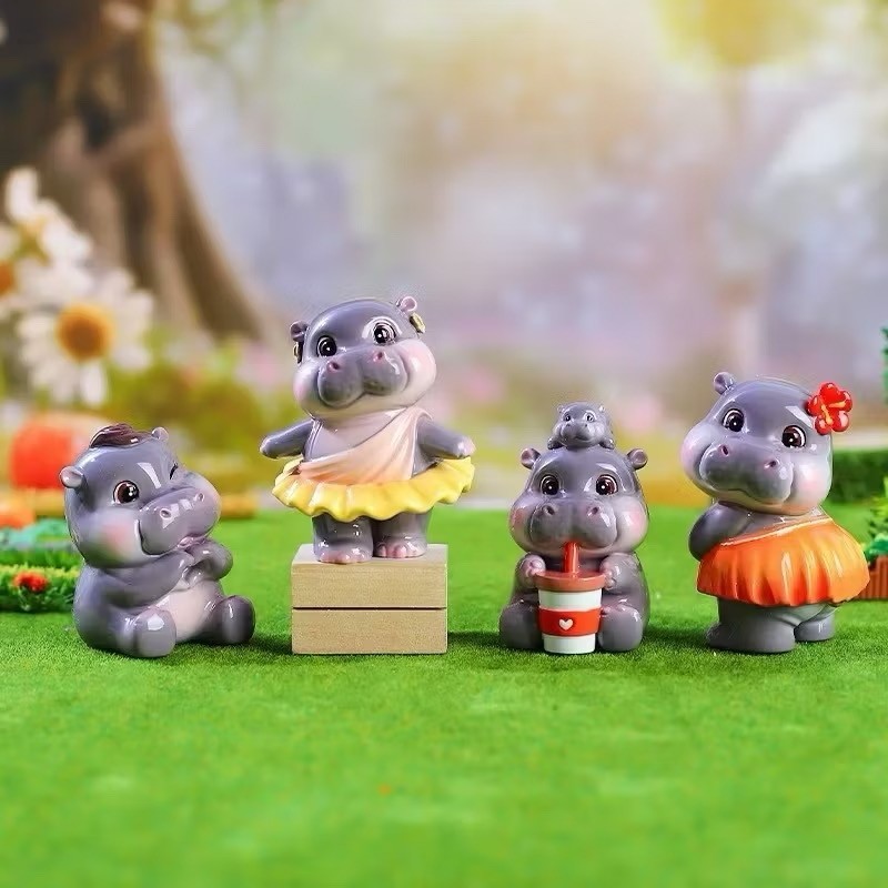 โมเดลน้องหมูเด้งMooDengblindboxกล่องสุ่มหมูเด้ง ของเล่นชุดตกแต่งของขวัญปีใหม่ ของขวัญวันเกิด โมเดลฮิปโปน่ารักสัตว์เลี้ยง - รูปที่ 3