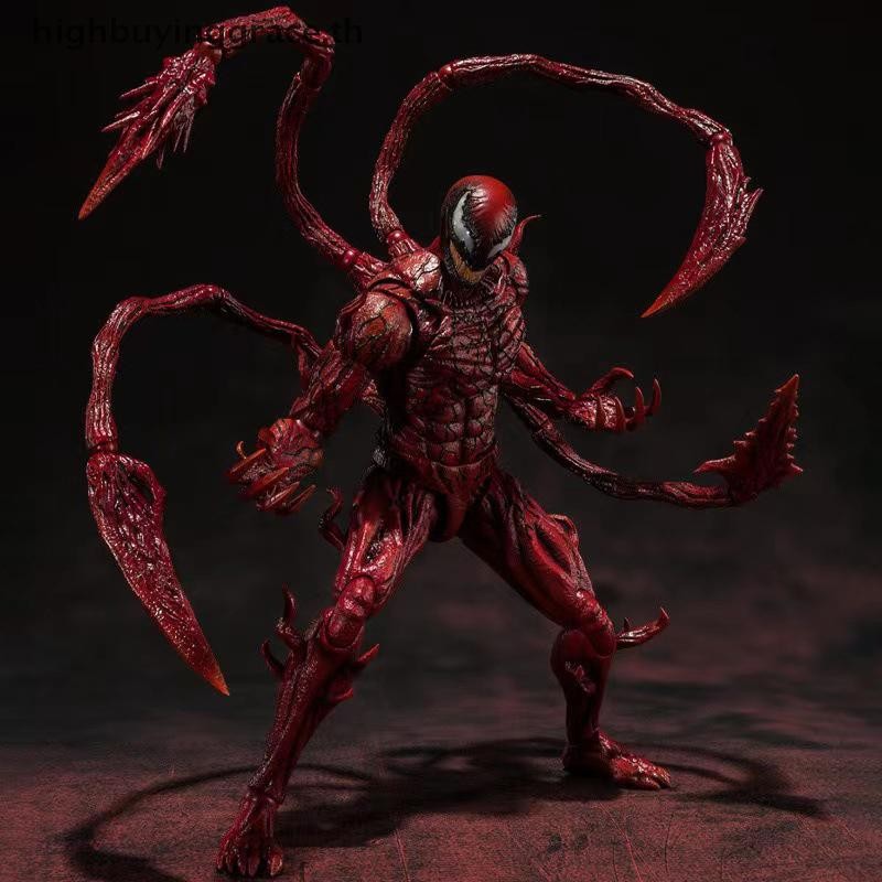 Hgth Red Venom Carnage Action Figure SHFiguarts Venom SHF Venom 2 Let มี Be Carnage อะนิเมะรูปของเล่นของขวัญวันเกิดตุ๊กตา HGTH
